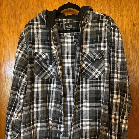 Molokai Surf Co. Hooded Flannel - Picture 1 of 3